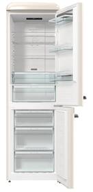 Chladnička s mrazničkou Gorenje ONRK619DC krémová barva
