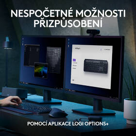 Klávesnice Logitech MX Keys S, CZ/SK layout - grafitová 
