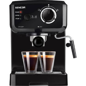 Espresso Sencor SES 1710BK černá barva
