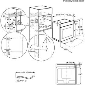 Trouba Electrolux EOB8S39WZ černá barva
