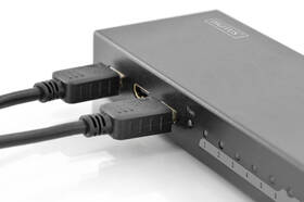HDMI rozbočovač Digitus 8 port, podpora 4K černá barva
