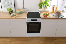 Sklokeramický sporák Gorenje GECS5C60WPA bílá barva
