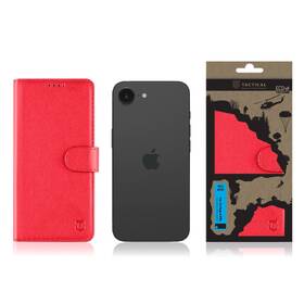 Pouzdro na mobil flipové Tactical Field Notes na Apple iPhone 16e červená barva
