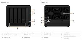 Datové úložiště (NAS) Synology DS418play černá barva
