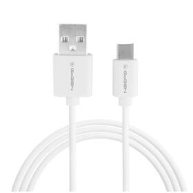 Kabel GoGEN USB / USB-C, 0,5m bílá barva
