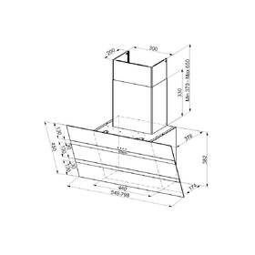 Odsavač par Faber STEELMAX EV8 WH/X A80 bílá barva
