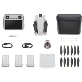 Dron DJI Mini 3 Fly More Combo (DJI RC) šedá barva
