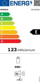Chladnička Gorenje R619EAW6 bílá barva

