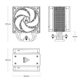 Chladič CPU Arctic Cooling 36 A-RGB 
