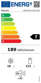 Chladnička Electrolux LRB1AF23W bílá barva
