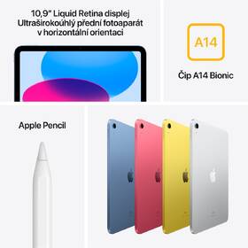 Dotykový tablet Apple iPad 10.9 (2024) Wi-Fi 64 GB - růžový 
