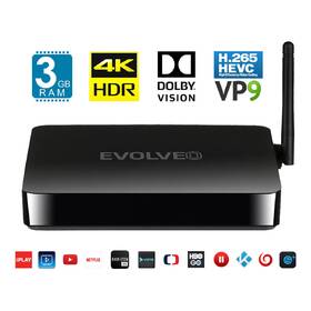 Multimediální centrum Evolveo Android Box H8, Octa Core černá barva
