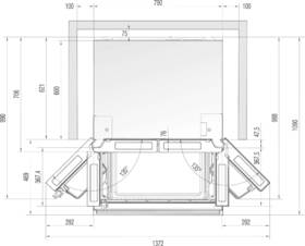 Americká lednice Gorenje NRM8181UX Inoxlook

