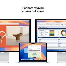 Notebook Apple 13" M4 10× GPU, 24GB, 512GB - blankytně modrý CZ 
