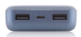 Powerbank GoGEN 10000 mAh, metalická modrá barva
