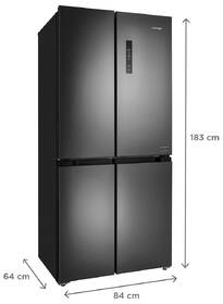 Americká lednice Concept LA8383ds černá barva
