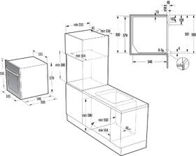 Trouba Gorenje BOP798S54X PyroClean černá barva
