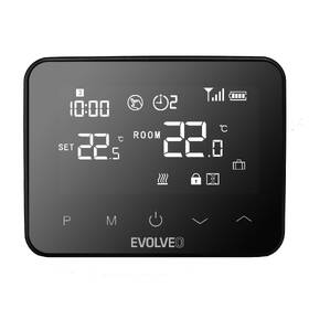 Termostat Evolveo Thermal, bezdrátový, programovatelný černá barva

