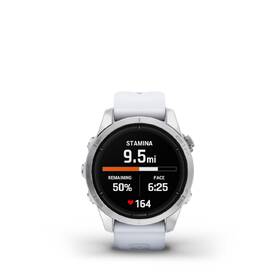 Chytré hodinky Garmin epix Pro (Gen 2) Glass - 42 mm - Silver / Whitestone Silicone Band + Topo Czech PRO voucher 
