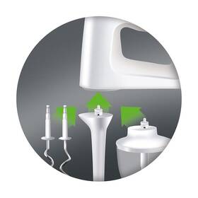 Ruční šlehač Braun HM5137WH šedá barva
