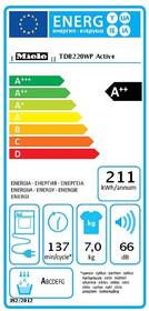Sušička prádla Miele TDB 220 WP Active bílá barva
