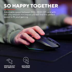 Myš Trust GXT 112 Felox + podložka pod myš černá barva

