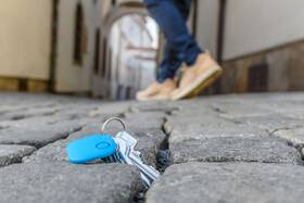 Klíčenka FIXED Smile s motion senzorem, DUO PACK zelená barva
