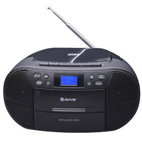 Radiomagnetofon s DAB+/CD Denver TDC-280 černá barva
