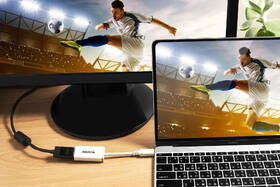 Redukce ADATA HDMI / USB-C bílá barva
