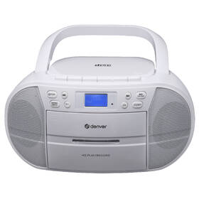Radiomagnetofon s DAB+/CD Denver TDC-280 bílá barva
