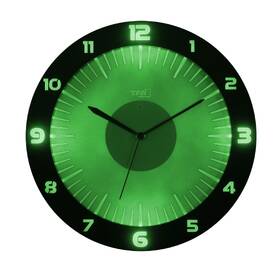 Nástěnné hodiny TFA 60.3553.10 LUMOCLOCK šedá barva
