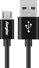 Adaptér do auta Energizer HighTech, 2× USB, micro USB kabel, 2,4A černá barva
