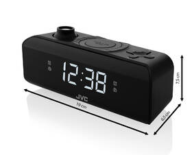 Radiobudík JVC RA-E211B černá barva
