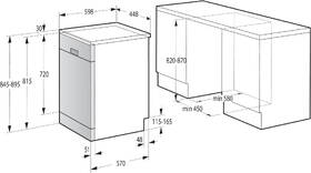 Myčka nádobí Gorenje GS541C10W bílá barva
