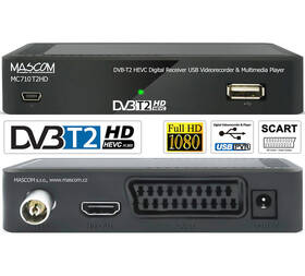 Set-top box Mascom MC710T2 HD černá barva
