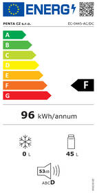 Autochladnička G21 C&W, 45 l, 12/230 V šedá barva
