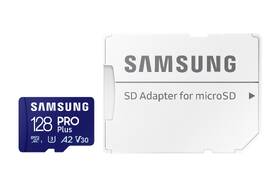 Paměťová karta Samsung 128GB UHS-I U3 (180R/130W) + SD adaptér 
