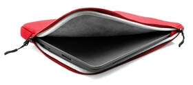 Pouzdro na notebook FIXED Sleeve do 14" červená barva
