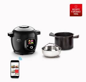 Multifunkční tlakový hrnec Tefal Cook4me+ Connect CY855830 černá barva
