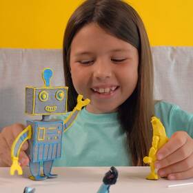 3D pero 3Doodler Start+ a 72 náplní + 10 šablon 

