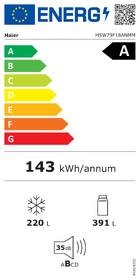 Americká lednice Haier HSW79F18ANMM nerez
