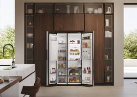 Americká lednice Haier HSW79F18CIMM nerez
