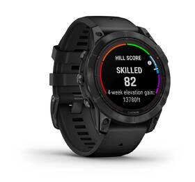 Chytré hodinky Garmin fenix 7 Pro Glass Solar - Gray / Black Silicone Band 
