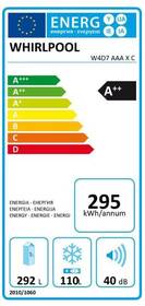 Americká lednice Whirlpool W4D7 AAA X C nerez
