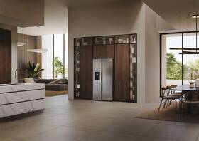 Americká lednice Haier HSW79F18CIMM nerez
