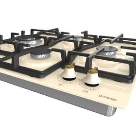 Plynová varná deska Gorenje GW6D42CLI WOK béžová barva
