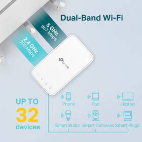 Wi-Fi extender TP-Link RE300 bílá barva
