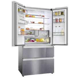 Chladnička s mrazničkou Haier HFR79F19EFGK stříbrná barva

