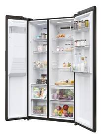 Americká lednice Haier HSR5918DIPB černá barva
