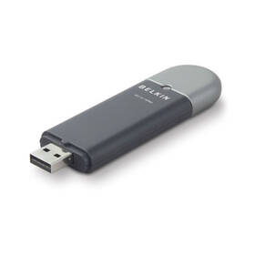 Síťový prvek Belkin Wi-Fi Wireless USB 2,0 adapter 802.11g šedá barva
